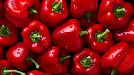 Red Peppers
Fresh red bell pepper background.
