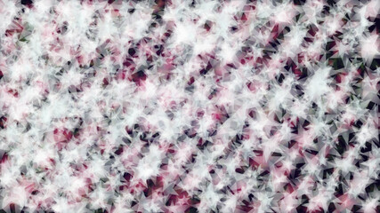 Vector Magical Glowing Background with Silver and Purple Falling Stars on Black. Christmass and New Year Poster. Glittery Confetti Frame. Sparkle Star Night Banner Design.