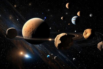 planet and space