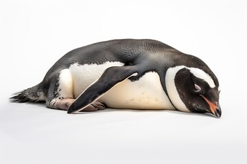 Penguin on a white background