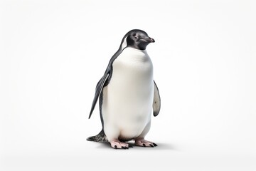 Penguin on a white background