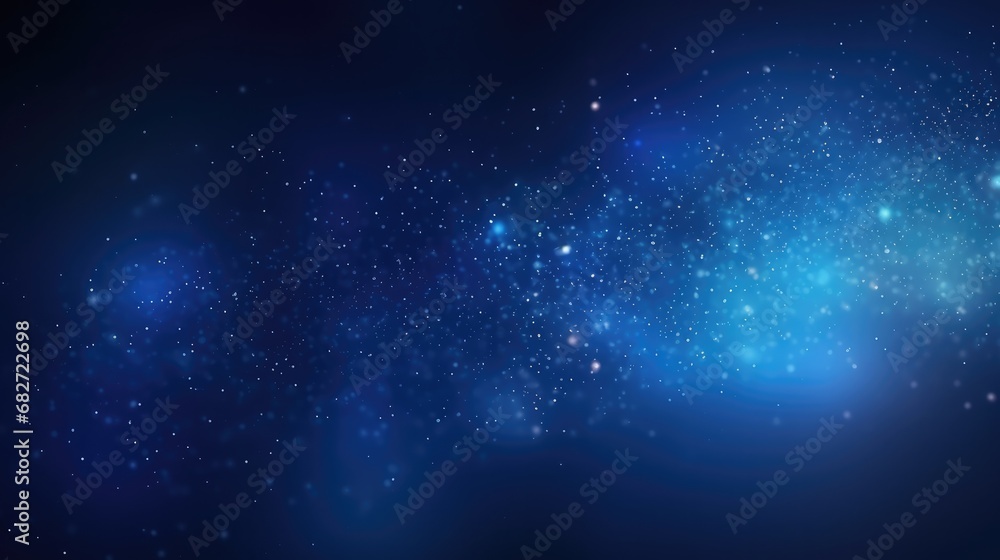 Wall mural dark blue technology and glow particle abstract background high resolution.