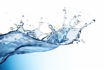 Obraz premium water splash isolated on white background. AI Generated