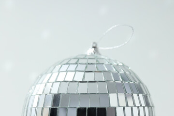 Beautiful disco ball on a white background