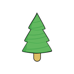 cartoon fir tree