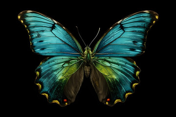 Fototapeta premium butterfly on black. 