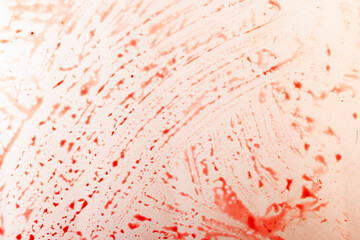 red currant juice on white background looks like a blood splashes