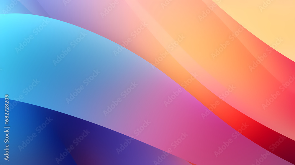 Poster digital colorful wavy gradient curve abstract graphic poster ppt background