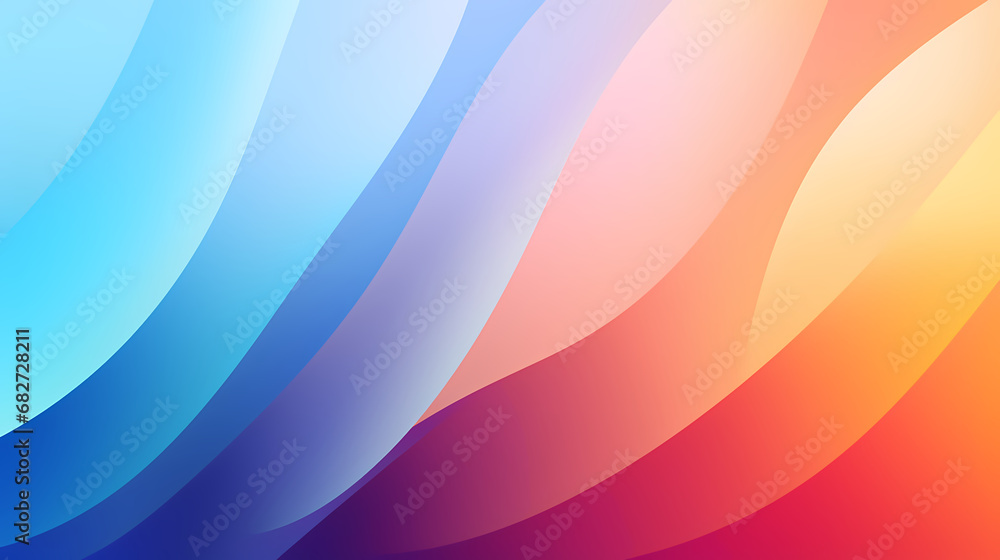 Poster digital colorful wavy gradient curve abstract graphic poster ppt background