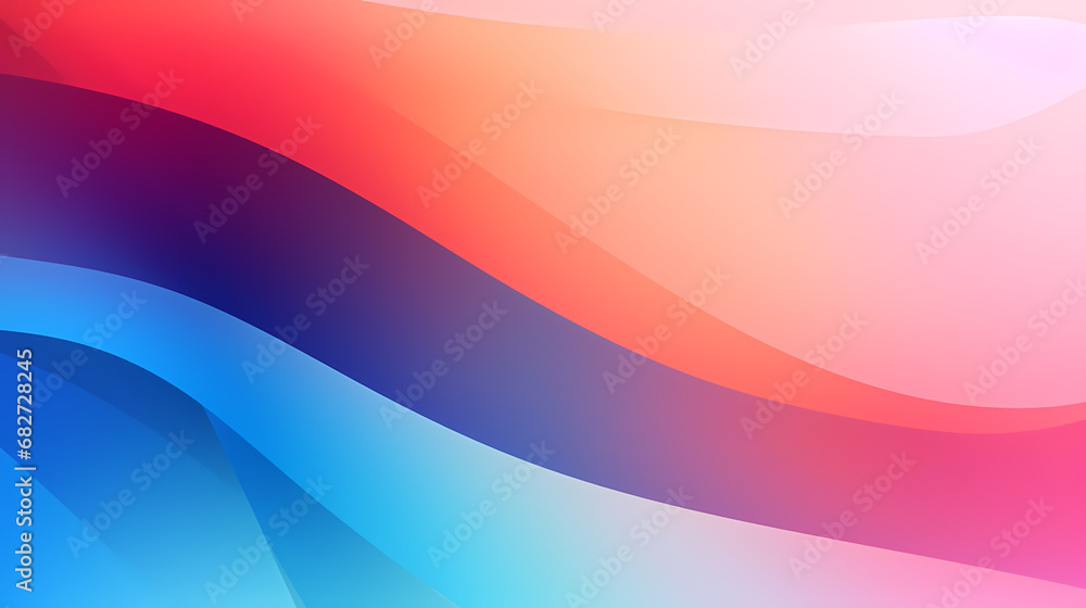 Poster digital colorful wavy gradient curve abstract graphic poster ppt background