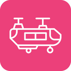 Army Helicopter Icon