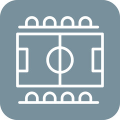 Fototapeta premium Football Field Icon
