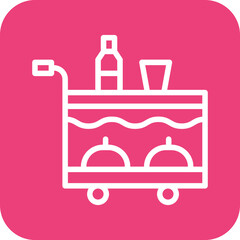 Airplane Food Trolley Icon