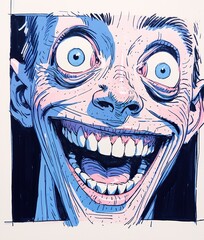 Enigmatic Joker: A Comic Portrait