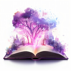 Magical Book Clipart isolated on white background