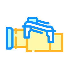 production pipeline color icon vector. production pipeline sign. isolated symbol illustration