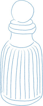 recommend clip art: Perfume bottle line art illustration