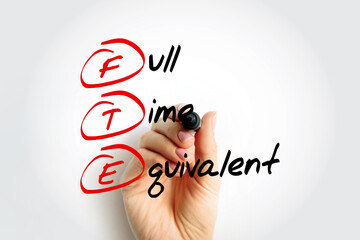 FTE Full Time Equivalent - employee's scheduled hours divided by the employer's hours for a...