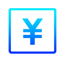 青いグラデーションの円マーク