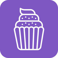 Wedding Cupcake Icon