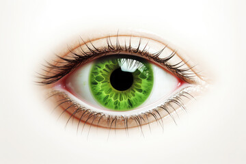 closeup eye on background