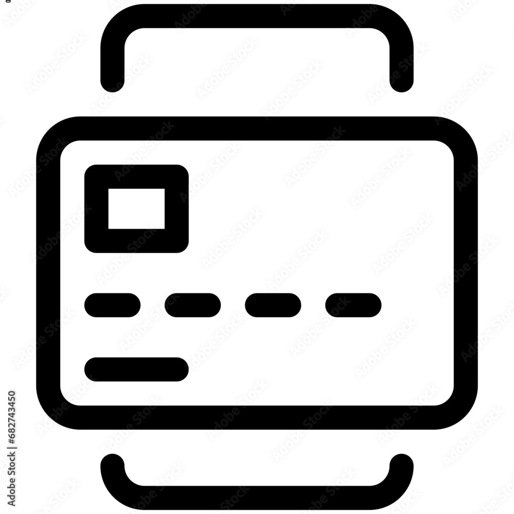 Poster online payment icon