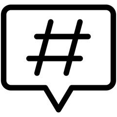 hashtag icon