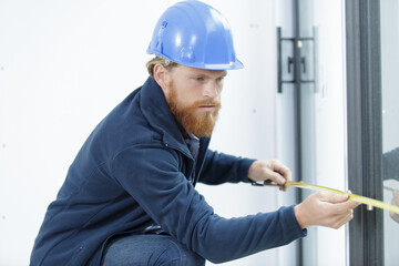 male engineer is using a meter cartridge