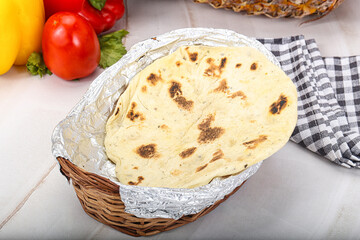 Indian traditional cuisine bread Paratha