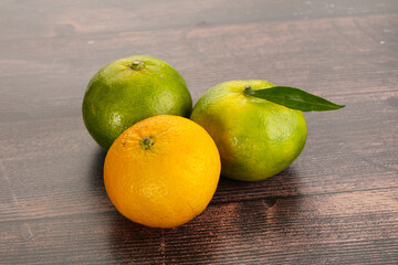 Fresh ripe sweet juicy mandarins