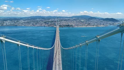 Foto op Canvas 晴れた大橋を上から見た景色 © 健介 笹子