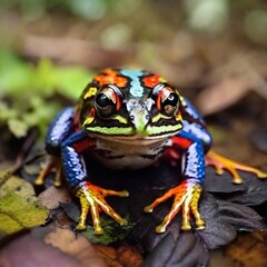 Obraz premium frog in the grass