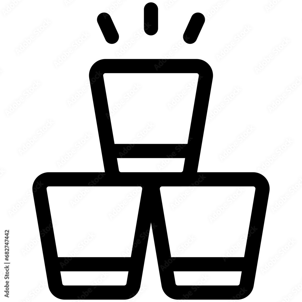 Sticker glass icon