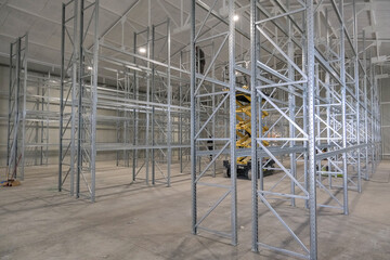 shelves and racks for new warehouse 