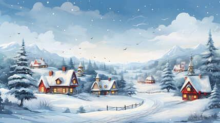christmas wallpaper painting background