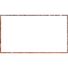 Rectangle Shape With Glitter Frame