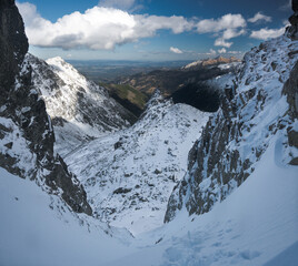 Przełęczka pod Zadnim Mnichem.  © Blaszko