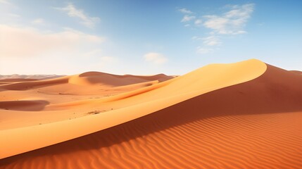 sand dunes in the desert. Vacation. Generative AI