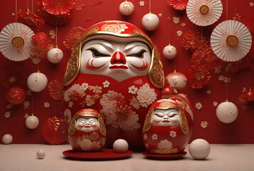 Japanese Daruma dolls