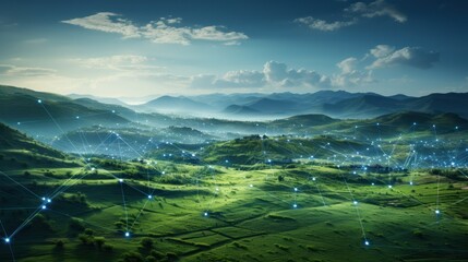 Network Connections over Rolling Green Hills