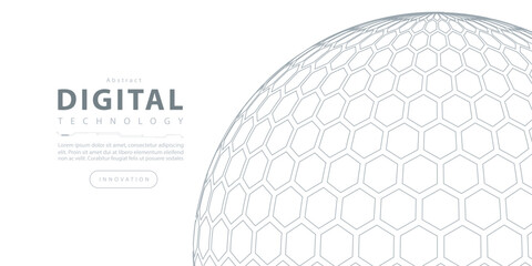 Digital technology futuristic internet network speed connection white background, cyber nano information, abstract communication, innovation future tech data, Ai big data line dot illustration vector	