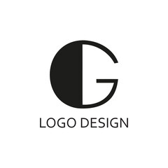 Simpel Black Letter G For Logo Design Company