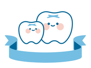 歯のキャラクターのイラスト