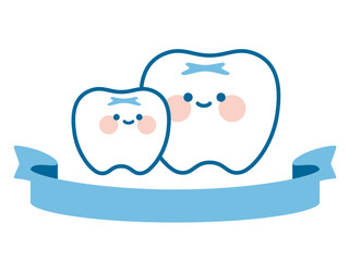 歯のキャラクターのイラスト