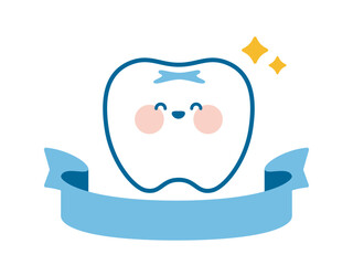 歯のキャラクターのイラスト