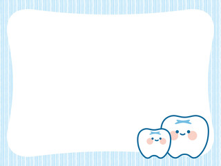 歯のキャラクターのフレーム