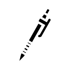 drafting pencil architectural drafter glyph icon vector. drafting pencil architectural drafter sign. isolated symbol illustration