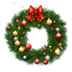 Fototapeta na wymiar christmas wreath 