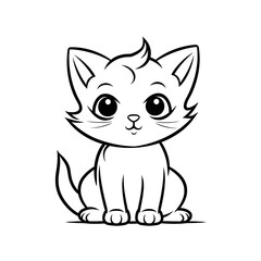 a cartoon of a cat