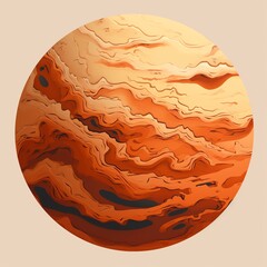 a close up of a planet